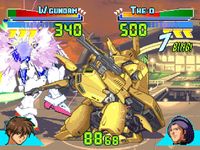 une photo d'Ã©cran de Gundam Battle Assault sur Sony Playstation